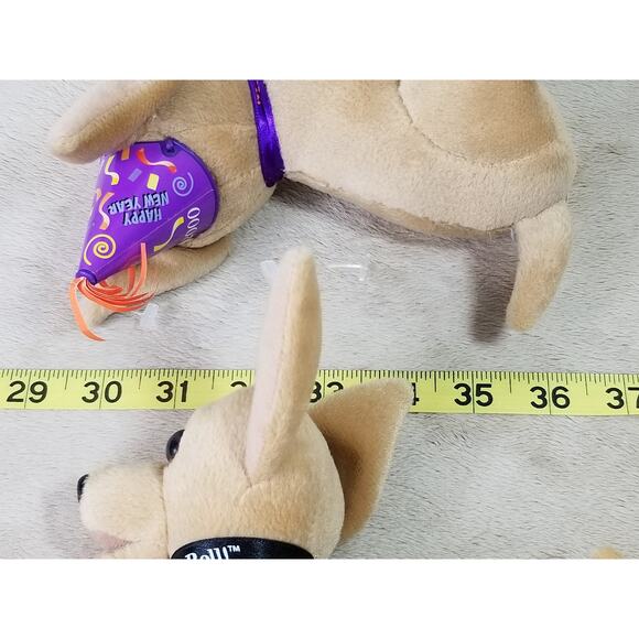 Taco Bell Chihuahua New Year 2000 Merchandise 6" Stuffed Animal Plush x2 Vtg - Picture 12 of 12